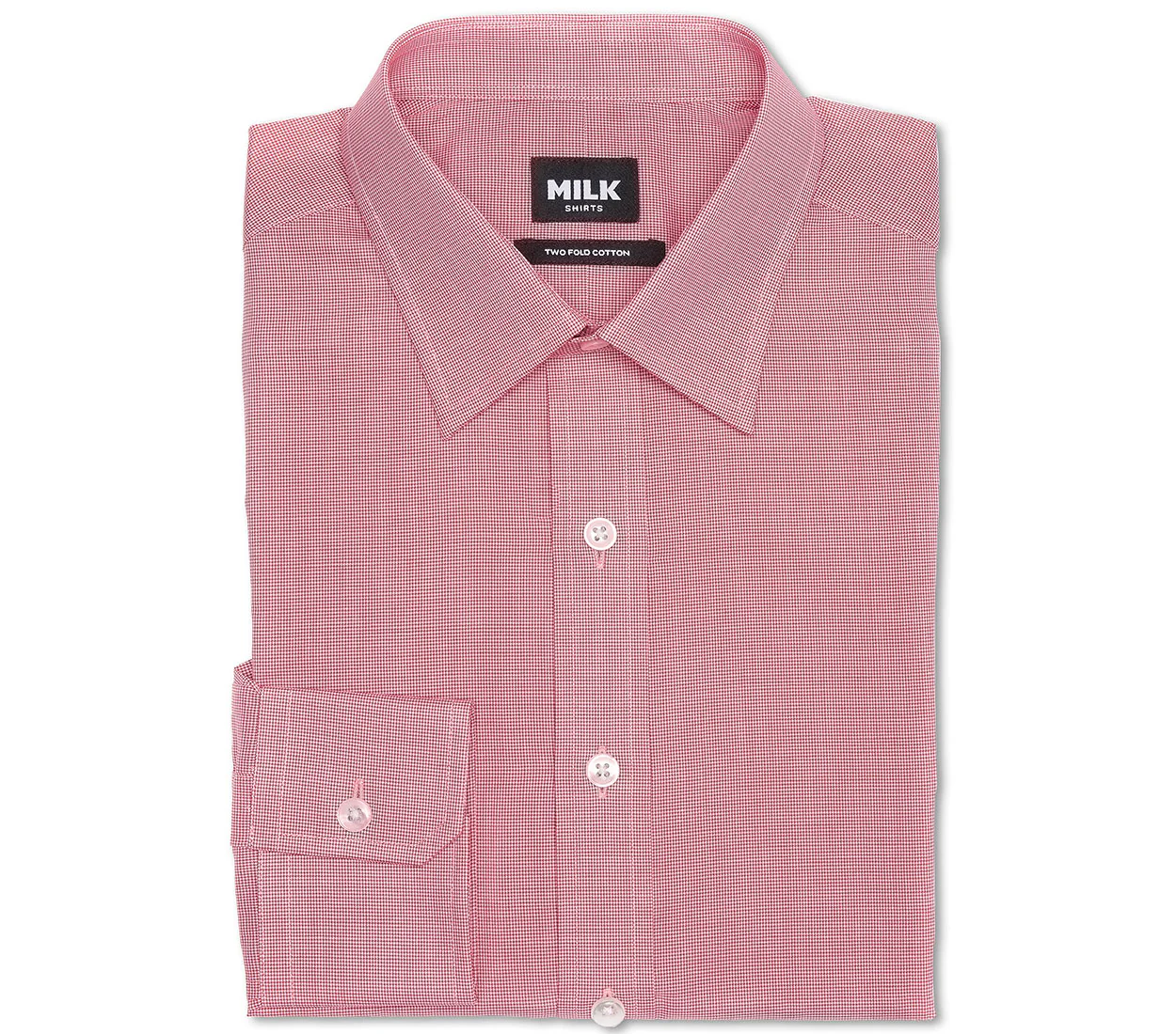 Eros 120s Red Mini Houndstooth Shirt - Image 3