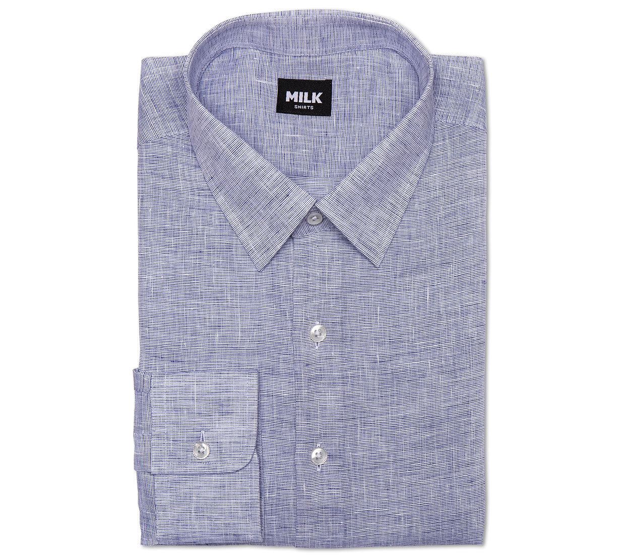 Tango Blue Chambray Linen Shirt - Image 3
