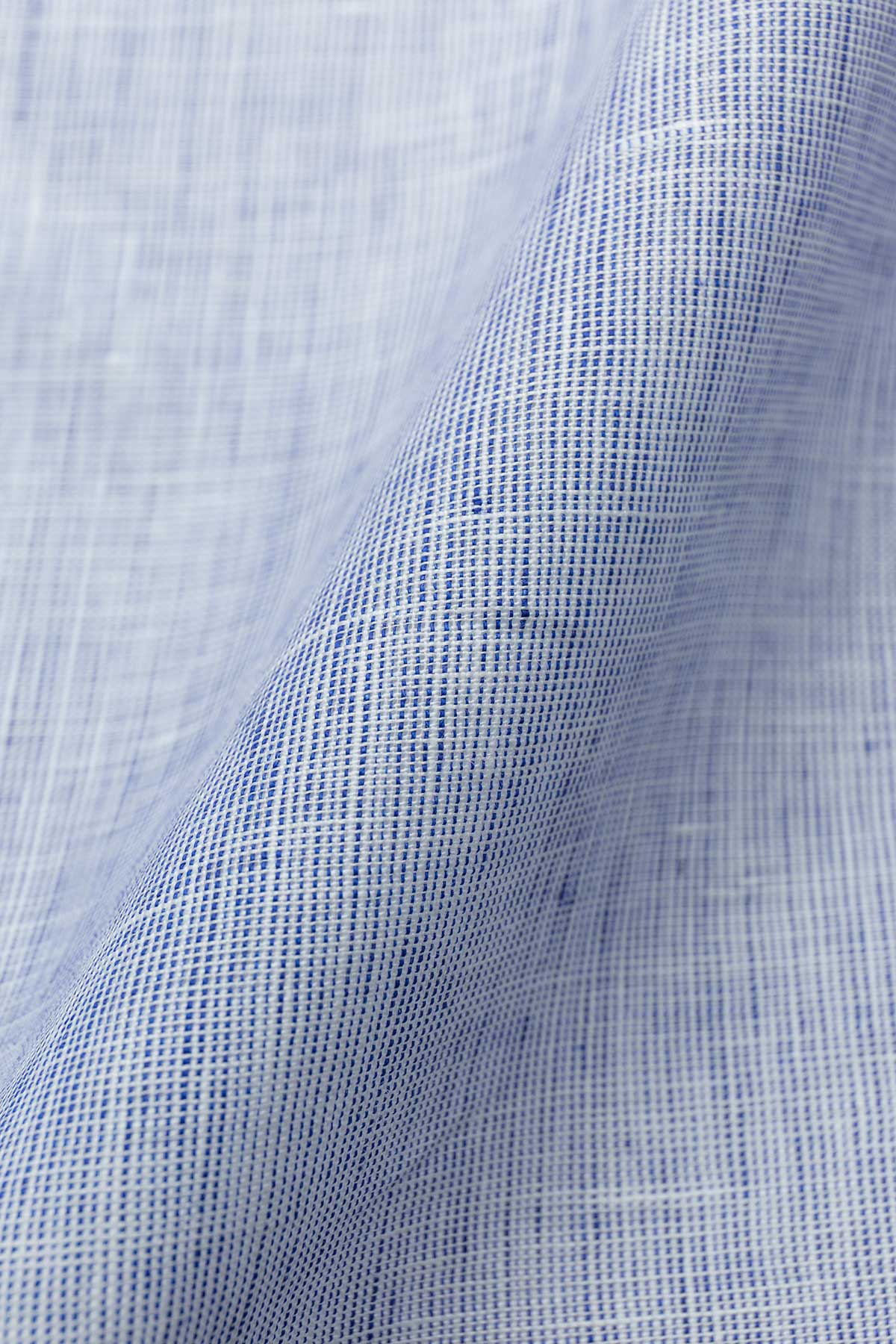 Tango Blue Chambray Linen Shirt - Image 5