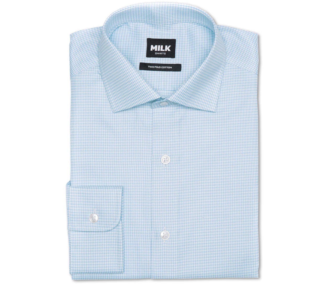 Vevo 100s Light Blue Houndstooth Shirt - Image 3